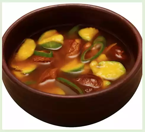Korean Temple Food in Summer: 5 Seasonal Vegan Recipes 6 3Korean Temple Food_Seasonal Vegan Recipes_Aehobak Doenjang-jjigae