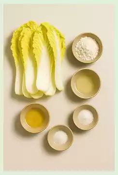 Korean Temple Food in Autumn:5 Seasonal Vegan Recipes 9 4Korean Temple Food in Autumn_Seasonal Vegan Recipes_Ingredients for Baechu Jeon