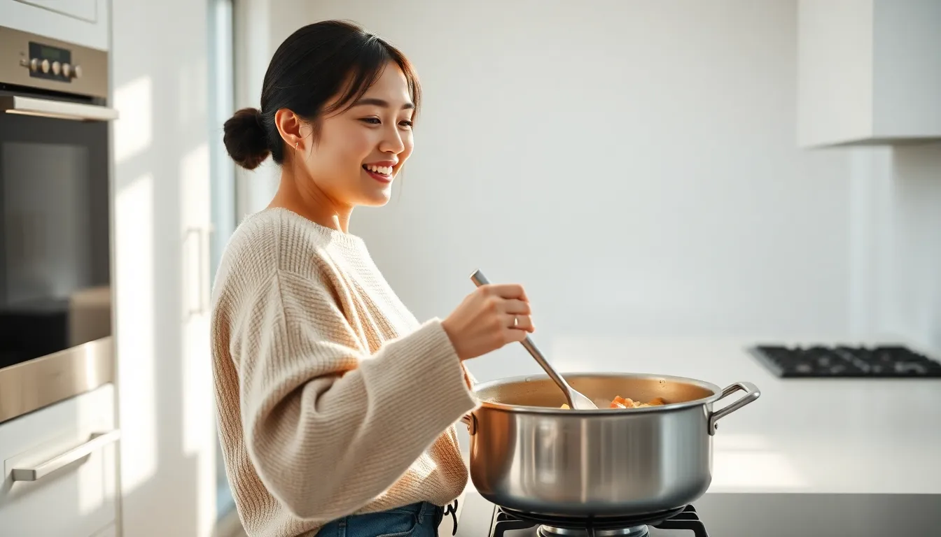 Korean Comfort : The Simmered Delight of Homemade Doenjang Jjigae 2 Korean Comfort_Doenjang Jjigae_A steaming bowl