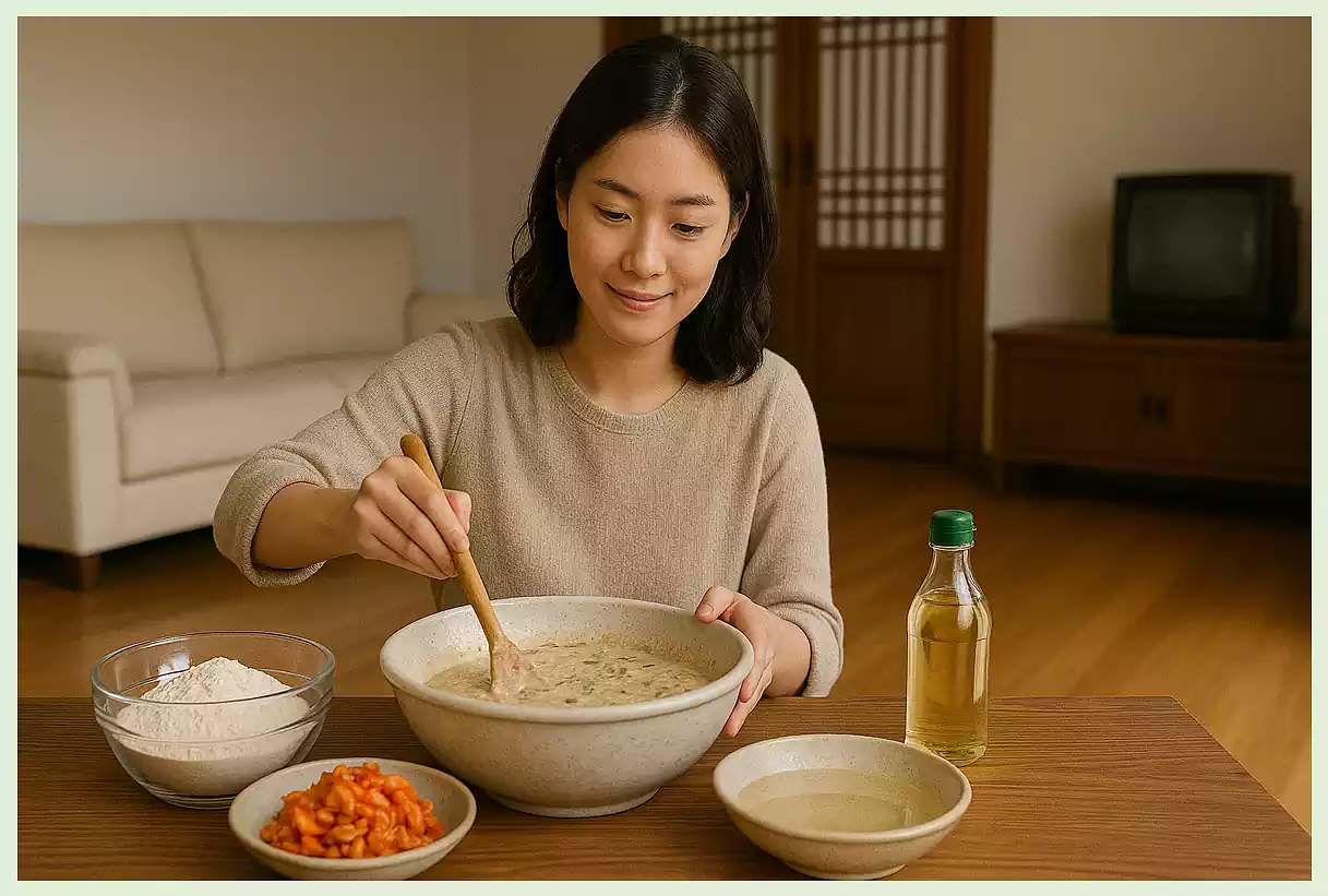 Kimchi Pancake Golden Recipe -The Ultimate Korean Comfort Food 2 Kimchi Pancake_Golden Recipe_Kimchi Pancake