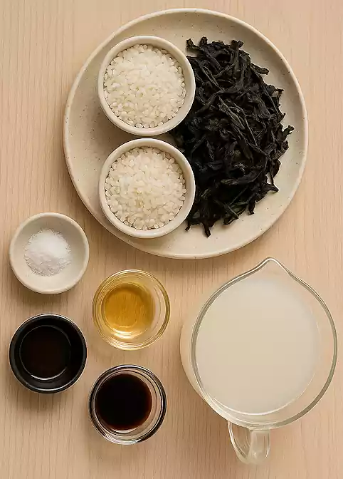 Vegan Korean food : 5 Korean Temple Food Recipes for Spring - A Taste of Tranquility 2 01Korean Temple Food_Vegan Korean food_A Taste of Tranquility_Gondeure Namul Bap_Ingredients